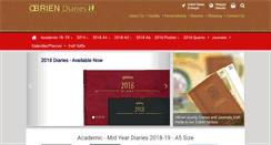 Desktop Screenshot of obriendiaries.com